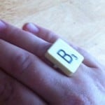 scrabble ring, scrabble jewellry