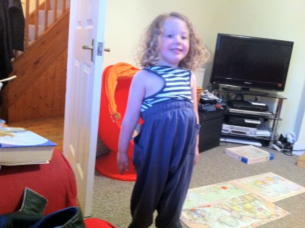 Ignore the crazy kid see how messy it is!