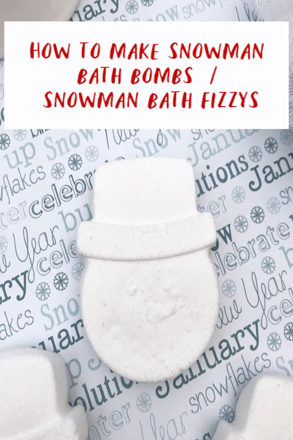 How to Make Snowman Bath Bombs
